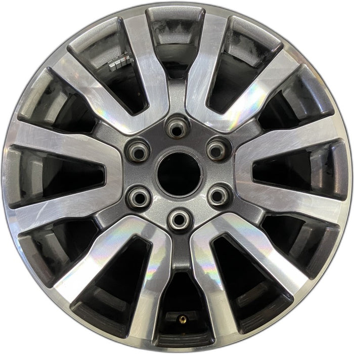 18" RANGER 19 18x8 aluminum 6 spoke machined face with  pockets center in gray V spoke Original OEM Wheel Rim