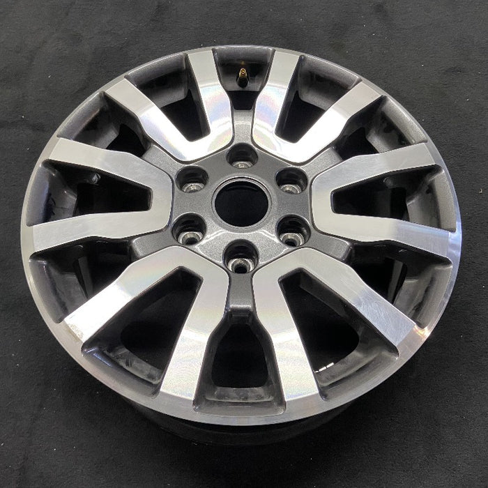 18" RANGER 19 18x8 aluminum 6 spoke machined face with  pockets center in gray V spoke Original OEM Wheel Rim