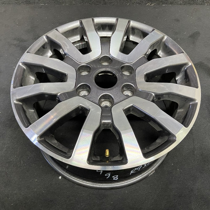 18" RANGER 19 18x8 aluminum 6 spoke machined face with  pockets center in gray V spoke Original OEM Wheel Rim