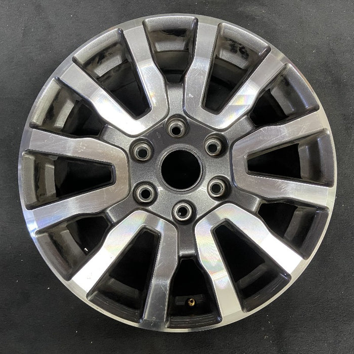 18" RANGER 19 18x8 aluminum 6 spoke machined face with pockets center in gray V spoke Original OEM Wheel Rim