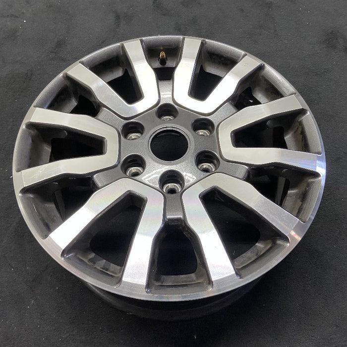 18" RANGER 19 18x8 aluminum 6 spoke machined face with pockets center in gray V spoke Original OEM Wheel Rim