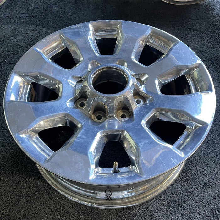 20" FORD F250SD PICKUP 17 20x8 aluminum TPMS 8 spoke chrome 4" center cap ID HC3C-1007-FA Original OEM Wheel Rim