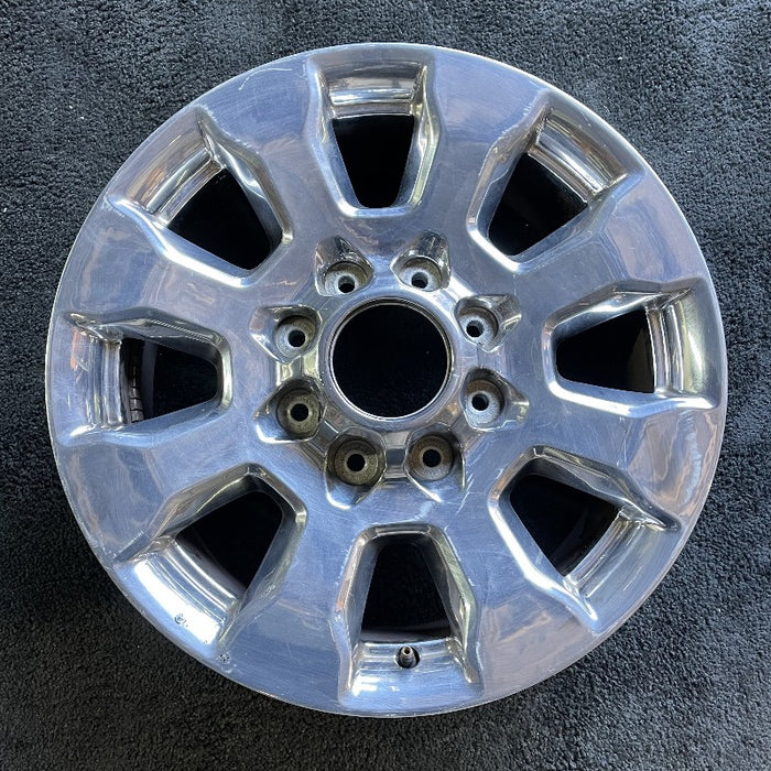 20" FORD F250SD PICKUP 17 20x8 aluminum TPMS 8 spoke chrome 4" center cap ID HC3C-1007-FA Original OEM Wheel Rim