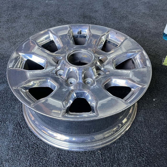 20" FORD F250SD PICKUP 17 20x8 aluminum TPMS 8 spoke chrome 4" center cap ID HC3C-1007-FA Original OEM Wheel Rim