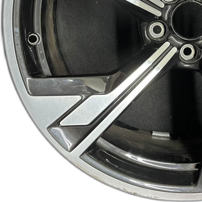 20" AUDI RS5 19 20x9 alloy Fastback sportback flared spoke machined face w/ inlay Original OEM Wheel Rim