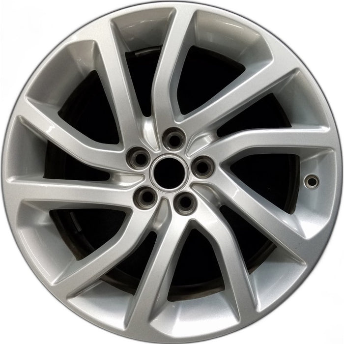 18" DISCOVERY SPORT 16-19 18x8 alloy 5 spoke angled V spoke silver Original OEM Wheel Rim