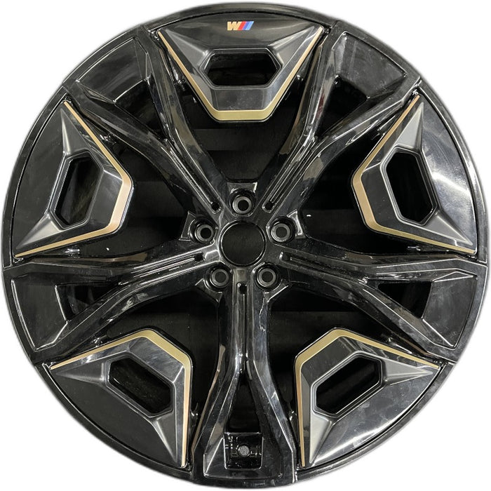 22" IX 22-24 22x9.5 5 Y spoke black with gray inserts Original OEM Wheel Rim