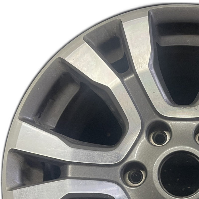 18" RANGER 19 18x8 aluminum 6 spoke machined face with pockets center in gray U spoke Original OEM Wheel Rim