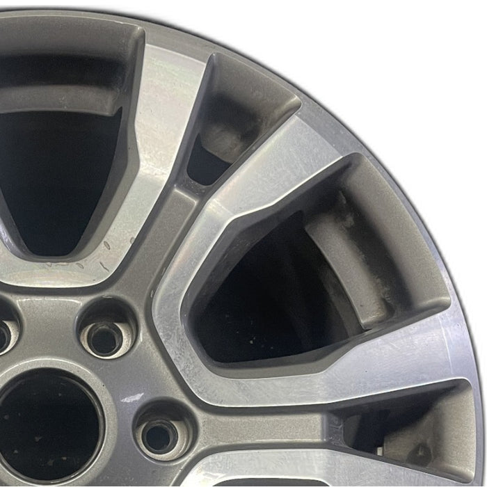 18" RANGER 19 18x8 aluminum 6 spoke machined face with pockets center in gray U spoke Original OEM Wheel Rim