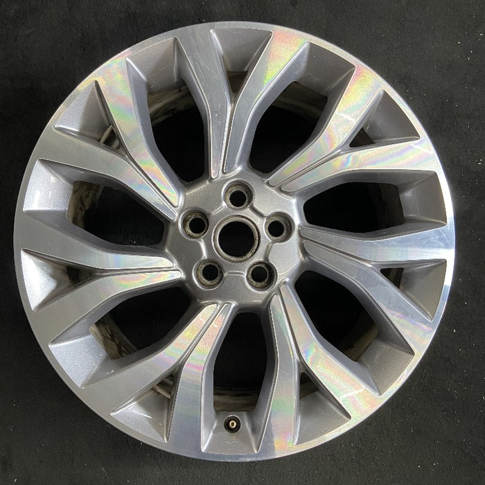 21" RANGE ROVER 18 21x9.5 alloy 7 Y spoke slanted machined face gray accents Original OEM Wheel Rim