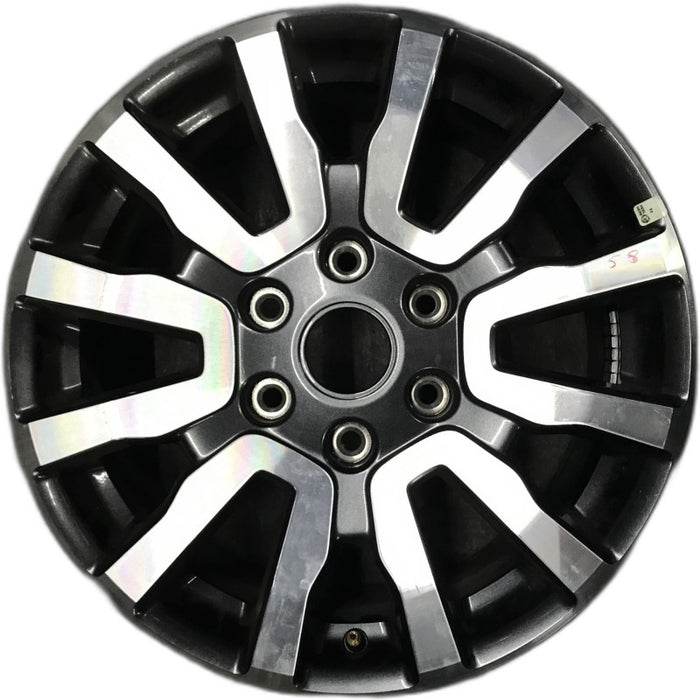 18" RANGER 19 18x8 aluminum 6 spoke machined face with pockets center in gray V spoke Original OEM Wheel Rim