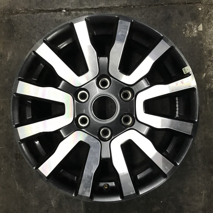 18" RANGER 19 18x8 aluminum 6 spoke machined face with pockets center in gray V spoke Original OEM Wheel Rim