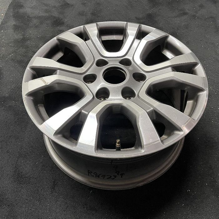 18" RANGER 19 18x8 aluminum 6 spoke machined face with  pockets center in gray U spoke Original OEM Wheel Rim