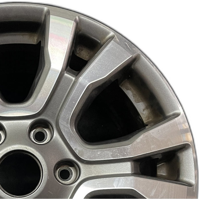 18" RANGER 19 18x8 aluminum 6 spoke machined face with pockets center in gray U spoke Original OEM Wheel Rim