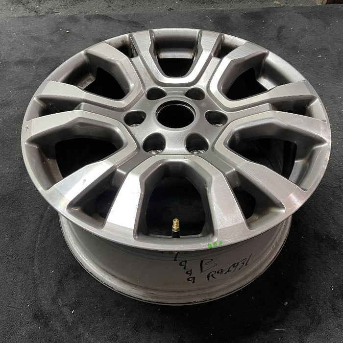 18" RANGER 19 18x8 aluminum 6 spoke machined face with  pockets center in gray U spoke Original OEM Wheel Rim