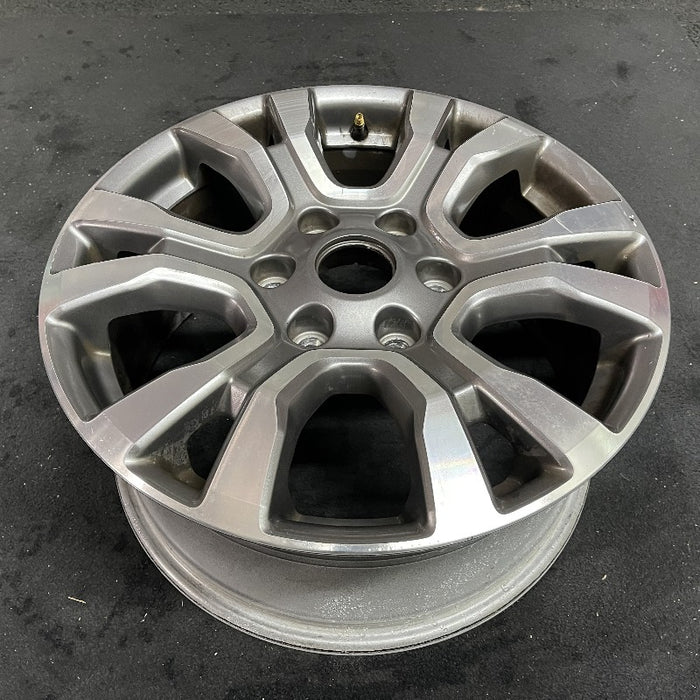 18" RANGER 19 18x8 aluminum 6 spoke machined face with  pockets center in gray U spoke Original OEM Wheel Rim