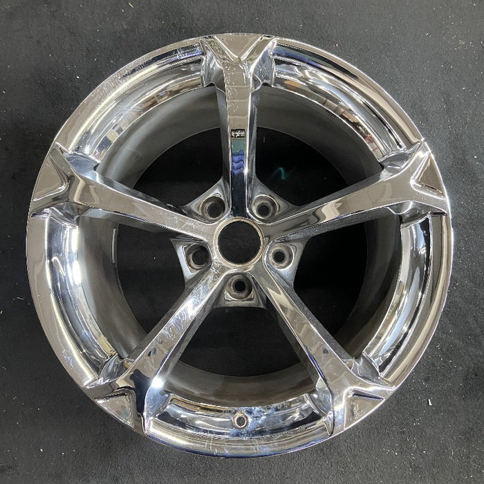 19" CORVETTE 10-13 19x12 Z06 rear 5 single spoke chrome opt PYE Original OEM Wheel Rim