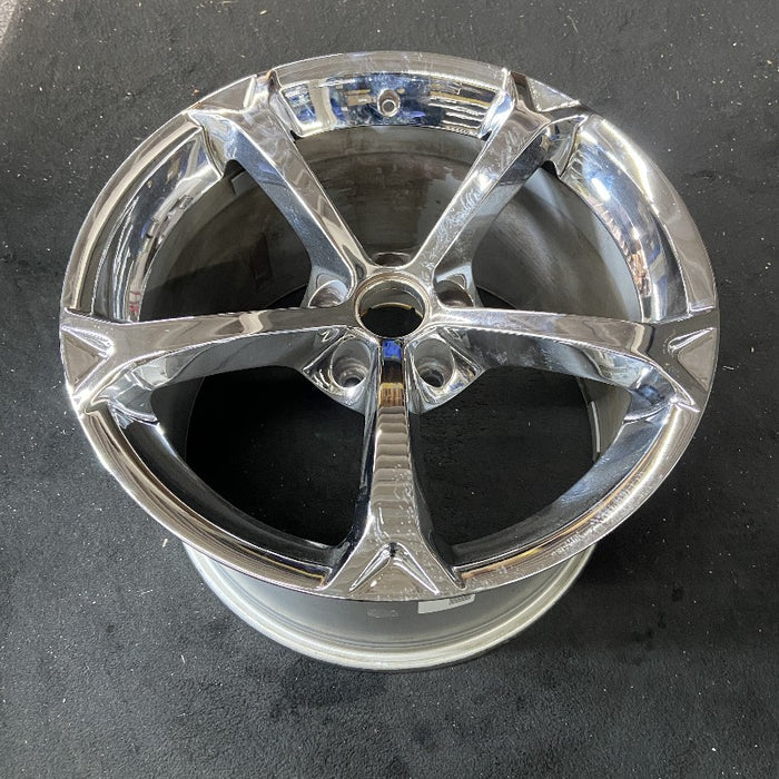 19" CORVETTE 10-13 19x12 Z06 rear 5 single spoke chrome opt PYE Original OEM Wheel Rim