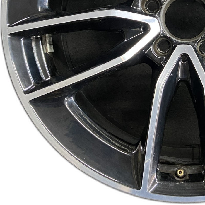 19" MERCEDES C-CLASS 20-21 205 Type C43 Cvertible 19x8.5 10 spoke machined face with black accent Original OEM Wheel Rim