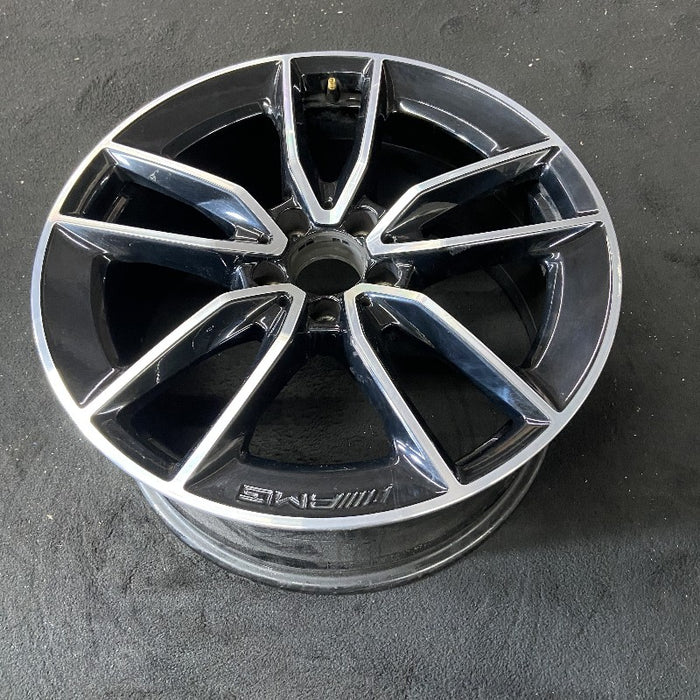 19" MERCEDES C-CLASS 20-21 205 Type C43 Cvertible 19x8.5 10 spoke machined face with black accent Original OEM Wheel Rim