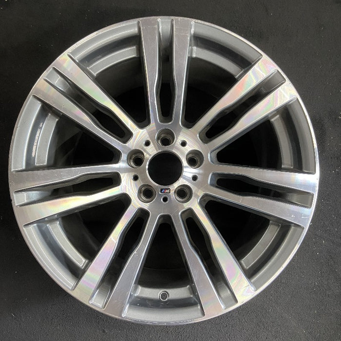 20" BMW X5 11-13 20x11 alloy rear 14 spoke machined face with pockets Original OEM Wheel Rim