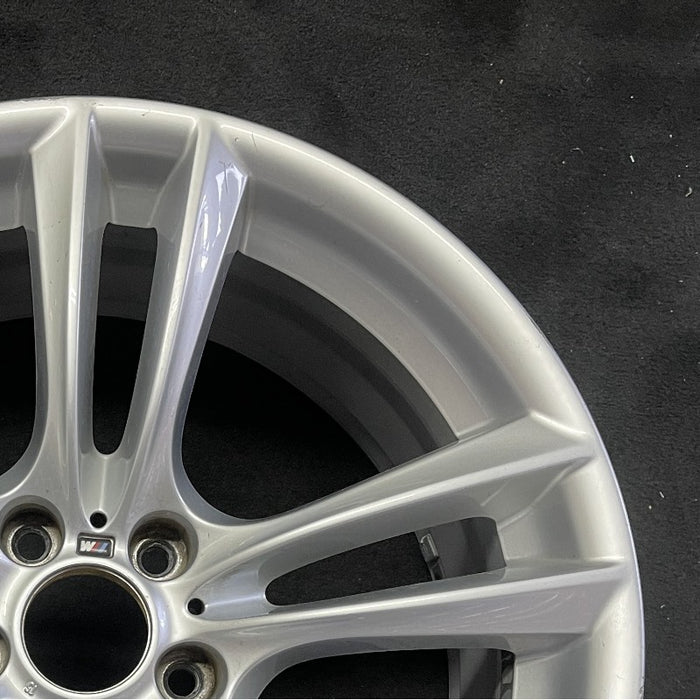 20" BMW 535i GT 10-17 20x8.5 alloy frt 10 spoke 5 double spoke peaked spoke edge Original OEM Wheel Rim