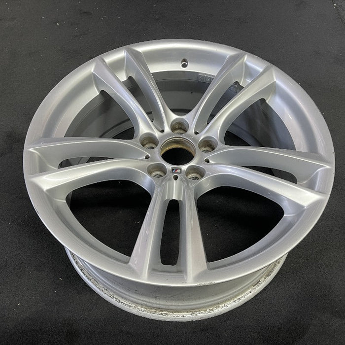 20" BMW 535i GT 10-17 20x8.5 alloy frt 10 spoke 5 double spoke peaked spoke edge Original OEM Wheel Rim