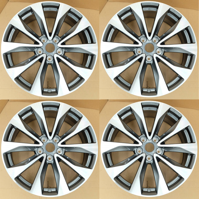 19” Set of 4 19x8.5 Machined Grey Wheels for Nissan Maxima 2016-2018 OE Style Replacement Rim