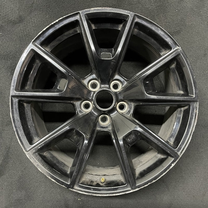 19" FORD MUSTANG 17 19x8-1/2 aluminum 5 spoke  Y spoke black Original OEM Wheel Rim