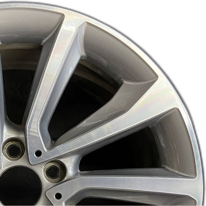 19" BMW X6 15-17 19x9 alloy 5 spoke V spoke w/dimples between lugs 18mm offset Original OEM Wheel Rim