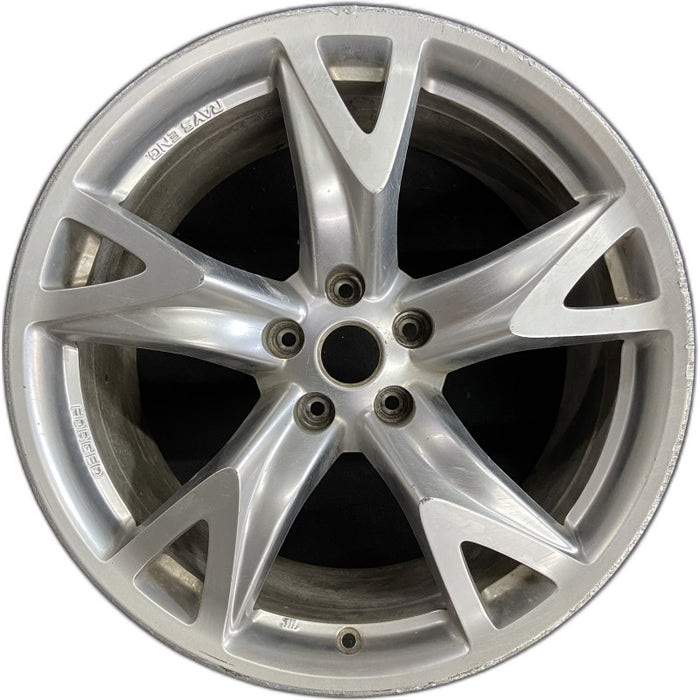 19" 370Z 09 Cpe 19x10 alloy rear 5 spoke Original OEM Wheel Rim