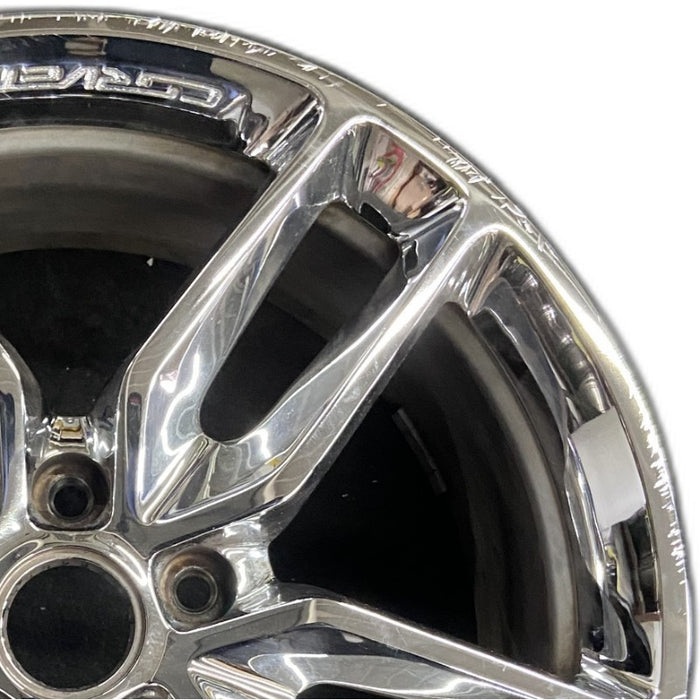 19" CORVETTE 14-19 frt 19x8.5 chrome opt Q7E Original OEM Wheel Rim