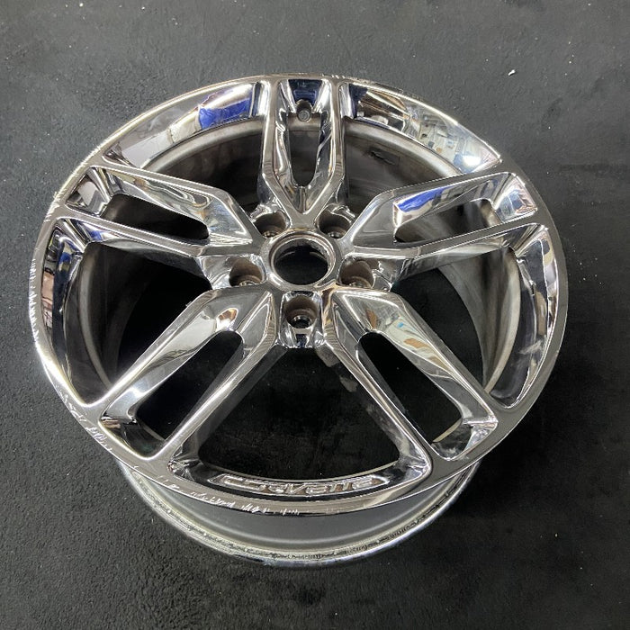 19" CORVETTE 14-19 frt 19x8.5 chrome opt Q7E Original OEM Wheel Rim