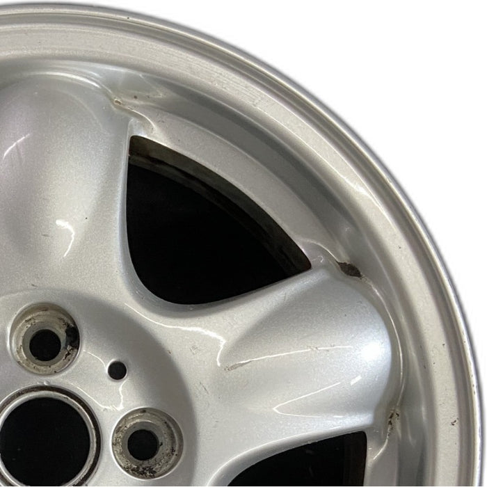 15" CLUBMAN 08-09 15x5.5 alloy 5 spoke raised in center of spoke silver Original OEM Wheel Rim