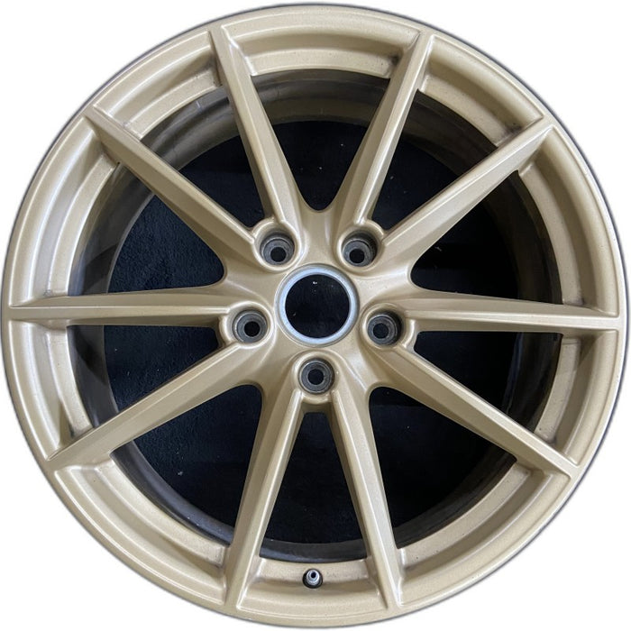 20" PORSCHE 911 20-23 20x8.5 10 spoke straight spoke w/o machined face; gold Original OEM Wheel Rim