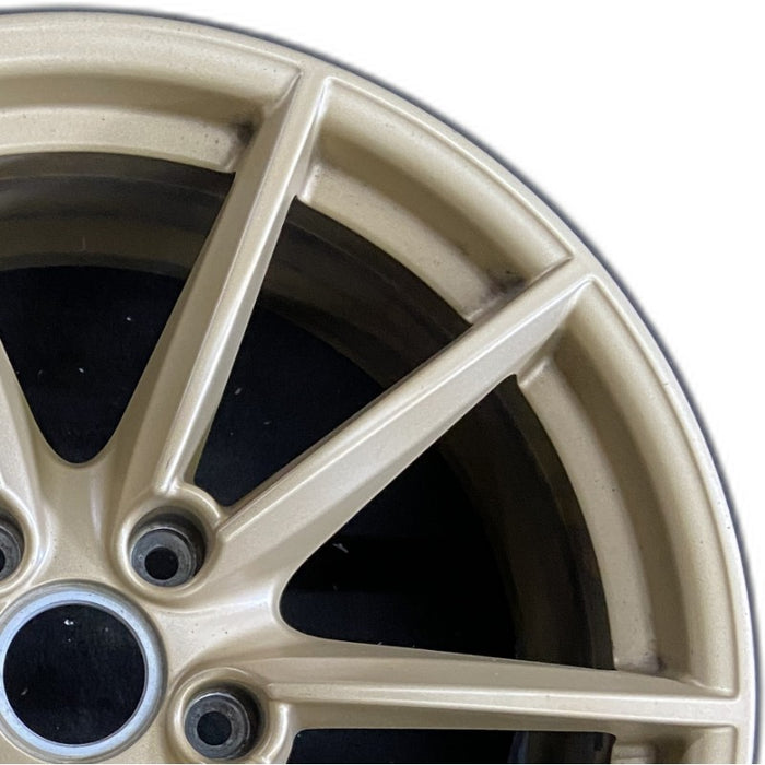 20" PORSCHE 911 20-23 20x8.5 10 spoke straight spoke w/o machined face; gold Original OEM Wheel Rim