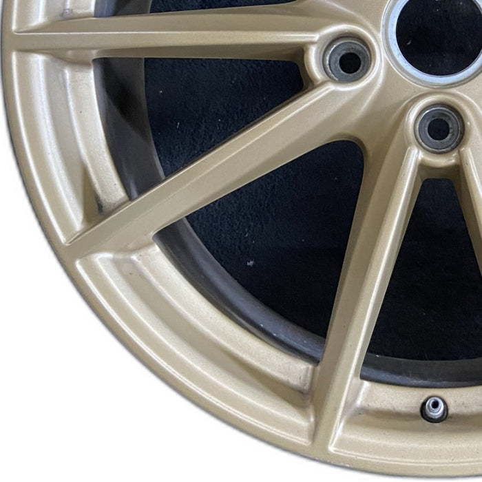 20" PORSCHE 911 20-23 20x8.5 10 spoke straight spoke w/o machined face; gold Original OEM Wheel Rim