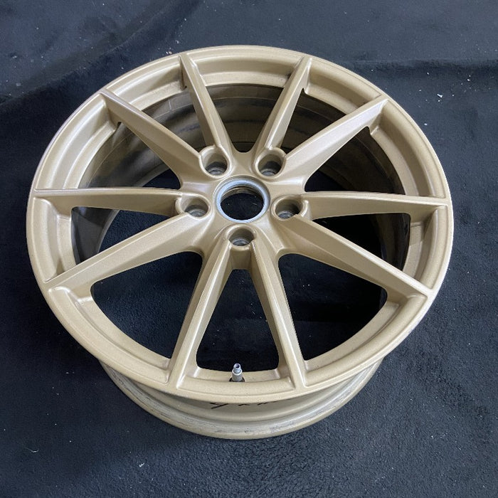 20" PORSCHE 911 20-23 20x8.5 10 spoke straight spoke w/o machined face; gold Original OEM Wheel Rim