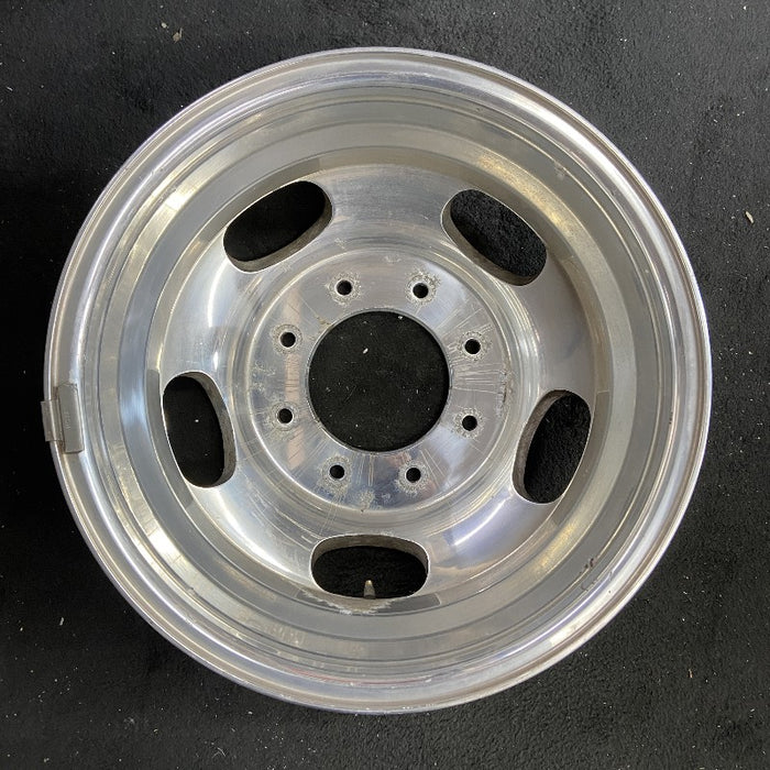 17" FORD F350SD PICKUP 05-16 17x6.5 DRW 5 oval openings forged polished aluminum rear outer Original OEM Wheel Rim