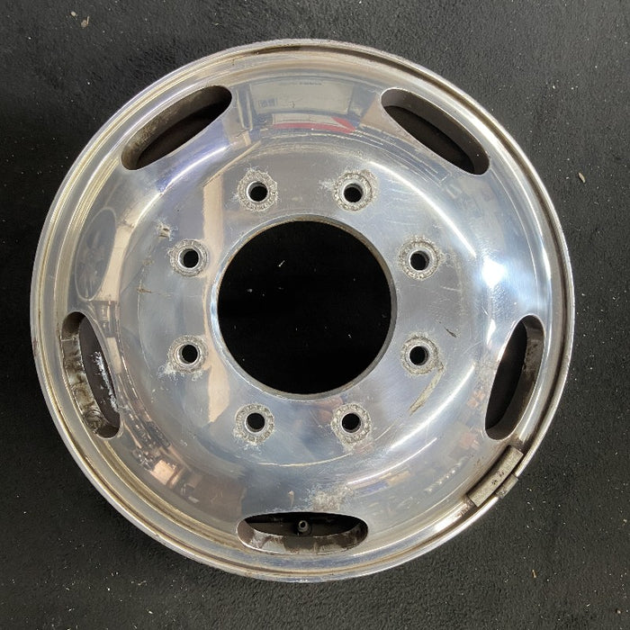 17" FORD F350SD PICKUP 05-16 17x6.5 DRW 5 oval openings forged polished aluminum frt Original OEM Wheel Rim