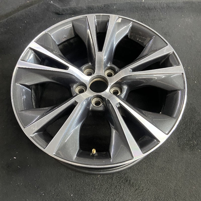 18" HIGHLANDER 16-19 18x7.5 alloy 10 raised spoke 5 V spoke gray inlay Original OEM Wheel Rim