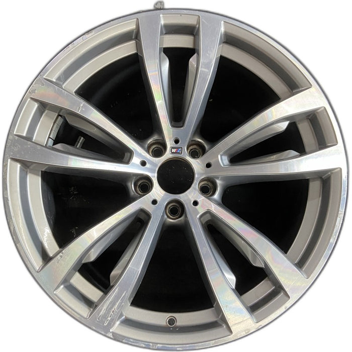 20" BMW X5 14-18 20x11 alloy rear 5 spoke V spoke flat spoke machined Original OEM Wheel Rim