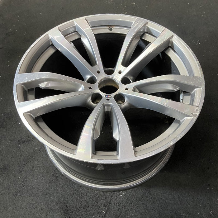 20" BMW X5 14-18 20x11 alloy rear 5 spoke V spoke flat spoke machined Original OEM Wheel Rim