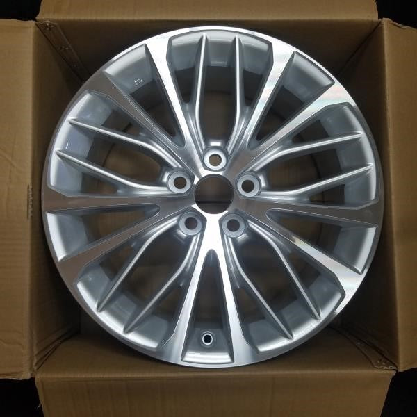 18" 18x8 Set of 4 New Machined Silver Alloy Wheels For 2018-2022 Toyota Camry OEM Quality Replacement Rim