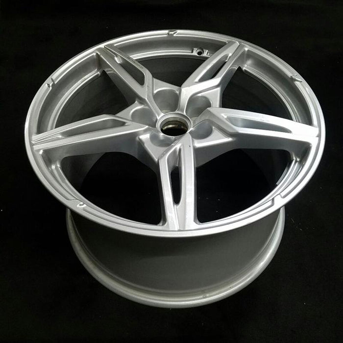 20" CORVETTE 20-22 rear 20x11 5 spoke gloss silver opt Q8P Original OEM Wheel Rim