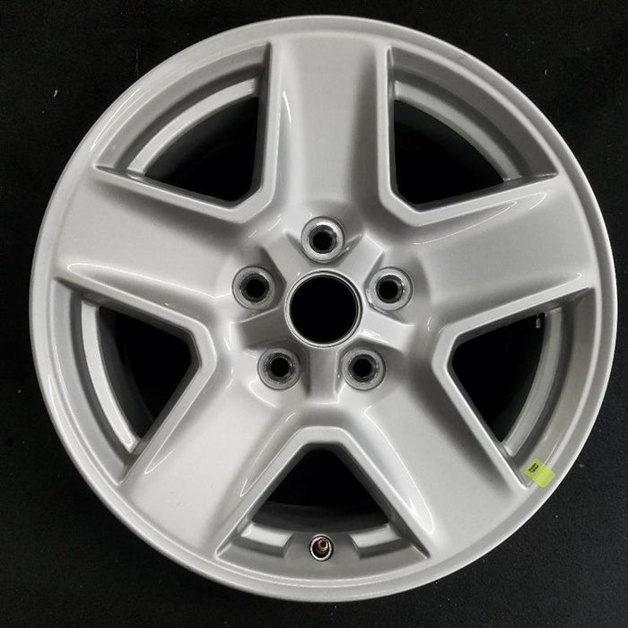 17" JEEP GLADIATOR 20 17x7-1/2 aluminum 5 spoke solid spoke w/recessed spoke opt WAC tech silver Original OEM Wheel Rim