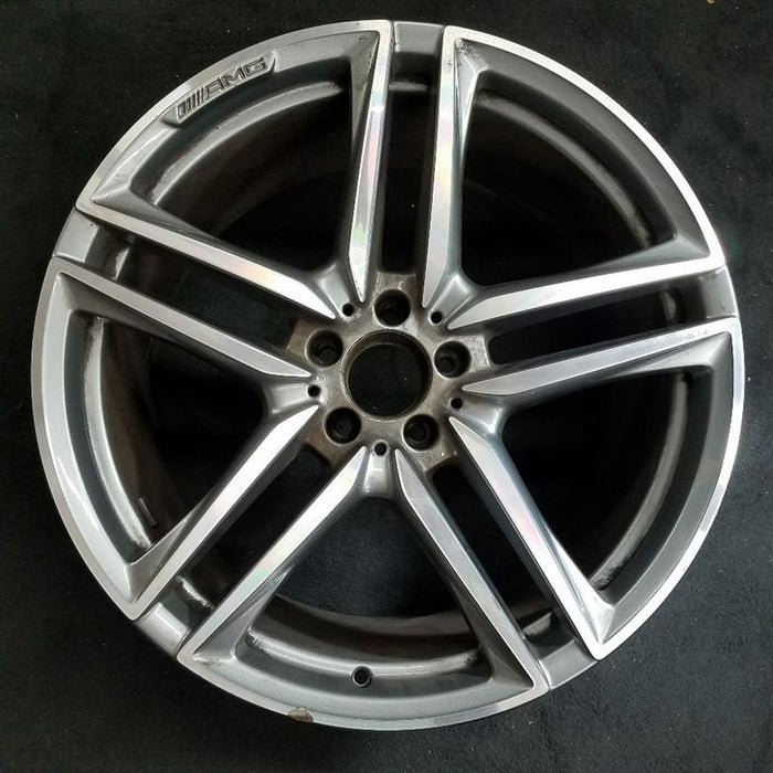 20" MERCEDES E-CLASS 18-19 213 Type sedan  wag Sedan E63s 20x9-1/2 10 spoke machined face with gray  pockets Original OEM Wheel Rim