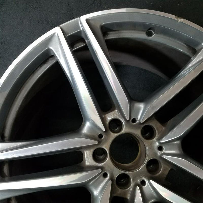 20" MERCEDES E-CLASS 18-19 213 Type sedan  wag Sedan E63s 20x9-1/2 10 spoke machined face with gray  pockets Original OEM Wheel Rim