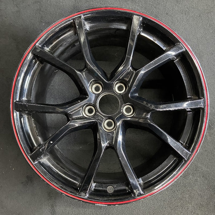 20" ACURA CIVIC 17-20 20x8-1/2 alloy Type R gloss black red stripe Original OEM Wheel Rim