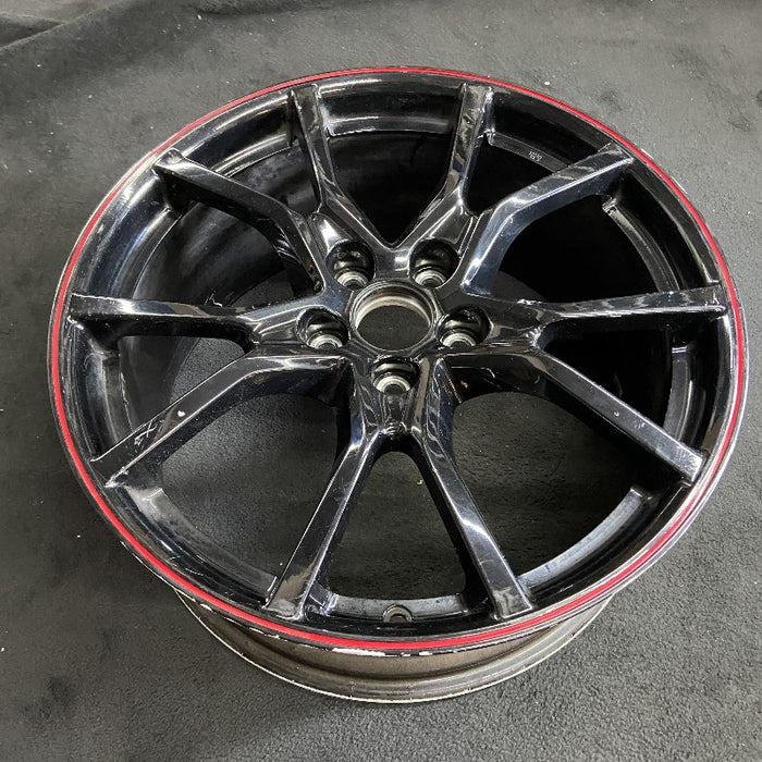 20" ACURA CIVIC 17-20 20x8-1/2 alloy Type R gloss black red stripe Original OEM Wheel Rim